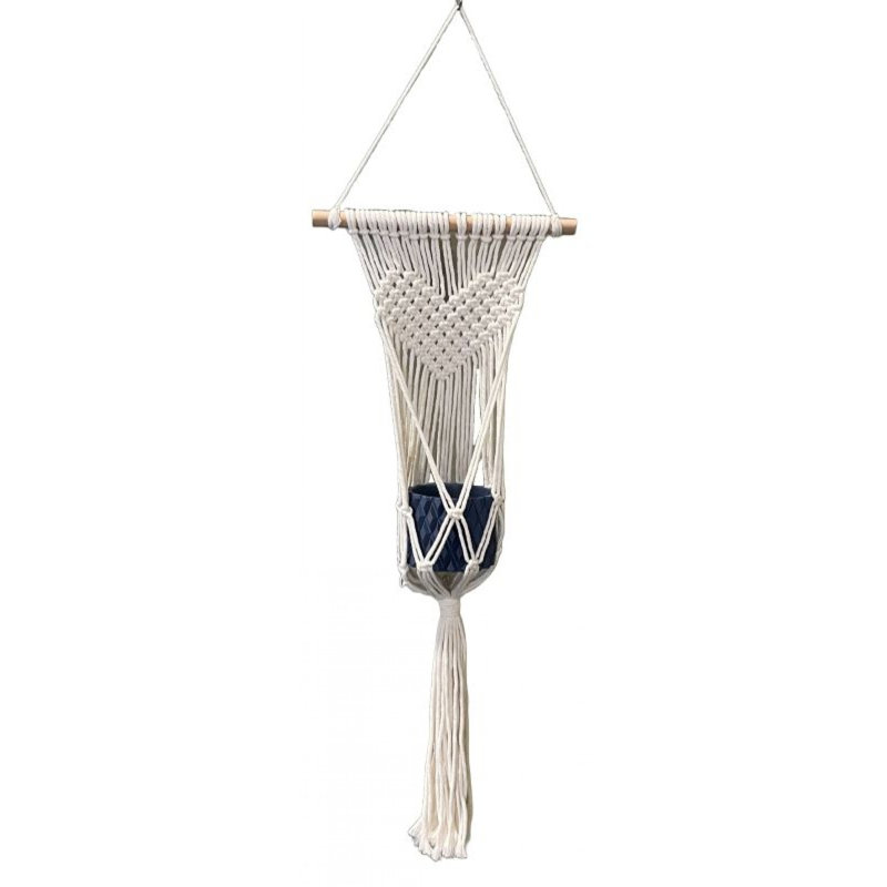 Macrame avec pot suspendu