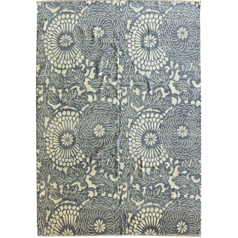 Floral Area Rug in Blue