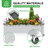 43" Garden Bed Planter Box With Wheels And Water Level Monitor & Drainage Holes(Ashen)
