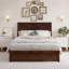 Lit plateforme en bois massif Lamayia avec pied de lit et lit gigogne-1034078398-1034078399