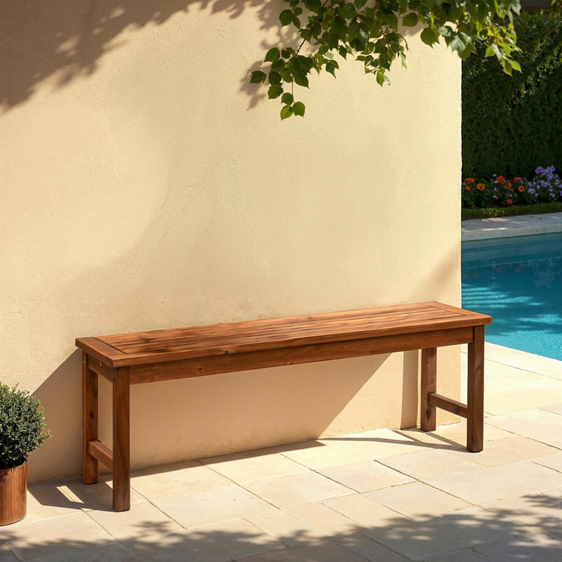 Tournesol Outdoor Acacia Wood Picnic Bench, Dark Brown