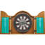 Dart Board Cabinet in Oak