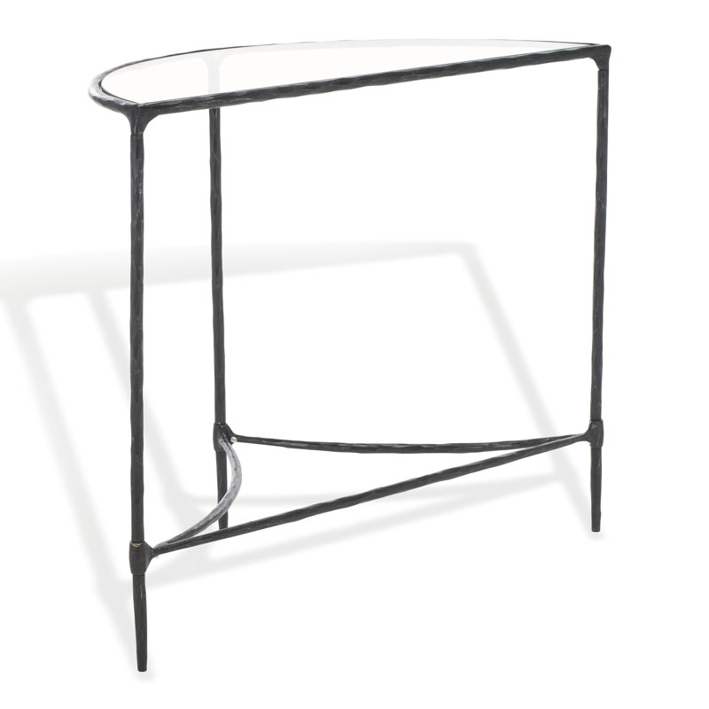 Isabellina Half Moon Console, Black
