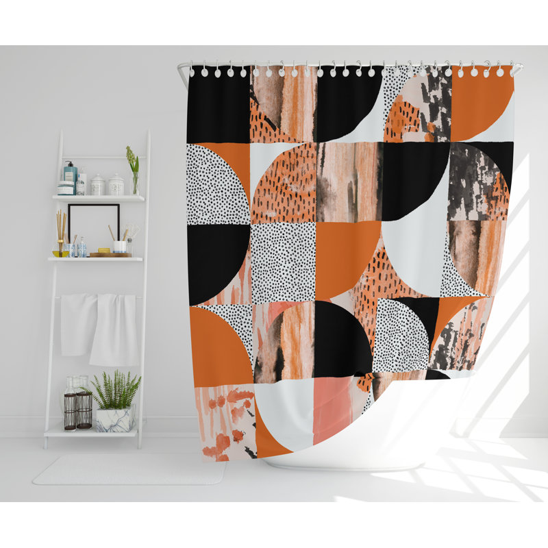 Whitingham Polyester Shower Curtain, 168cm H x 168cm W
