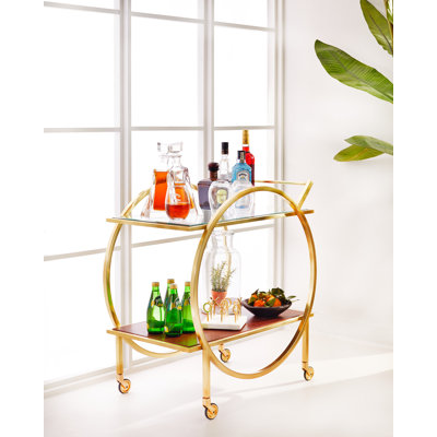 Weslaco Metal Bar Cart