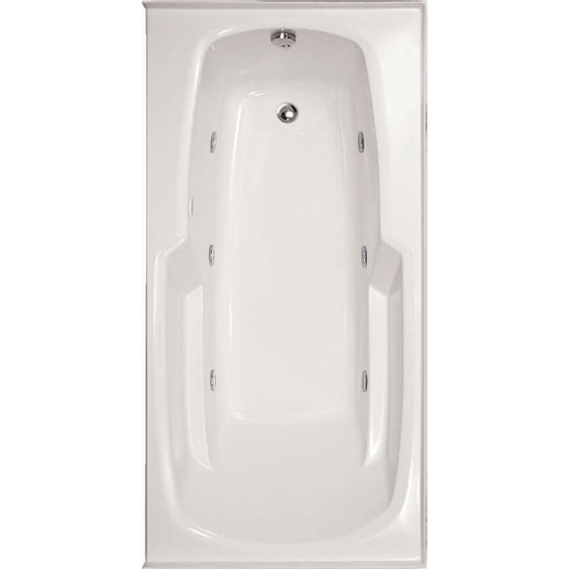 Entre 66'' L Bathtub, White, White