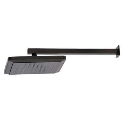 Kingston Brass Shower Scape 9-5/8-Inch Square Raindrop ABS Shower Head with 15-3/4-Inch Shower Arm