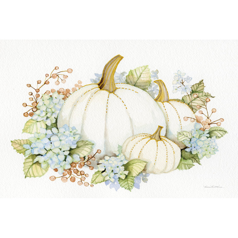 Autumn Elegance I by Kathleen Parr McKenna - Painting Print, 30cm H x 46cm W, Black Floater Framed