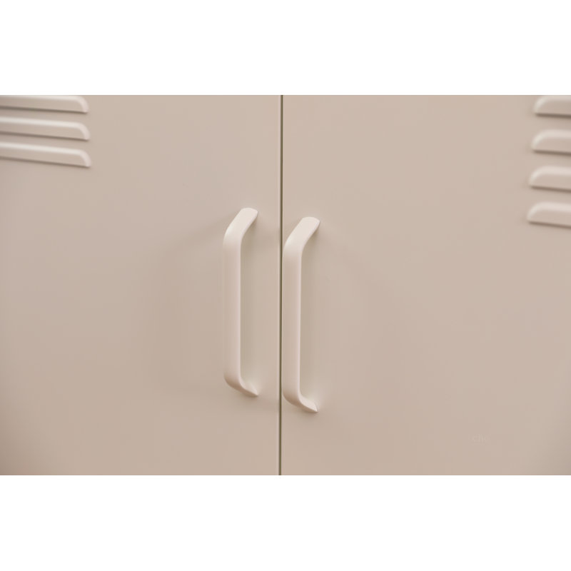 Une armoire de rangement en métal multifonctionnelle, White