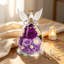 Clips dépolis sous dôme de verre, figurine décorative souvenir, décoration intérieure, violet, jaune, bleu, rouge-1800776312