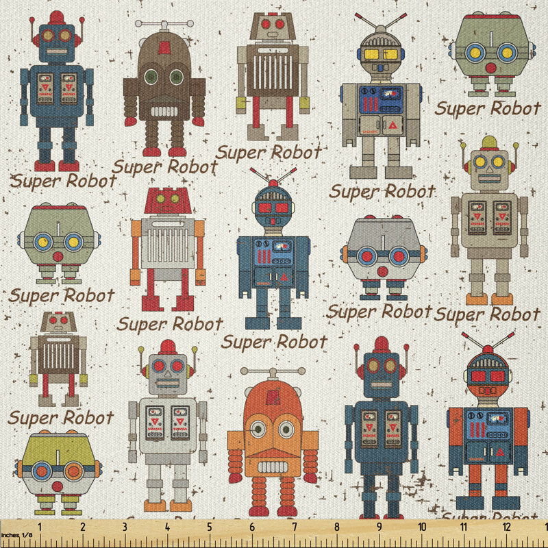 Devoise Various Different Super Robot Set in Cartoon Multi-Purpose Fabric