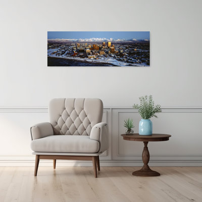 Anchorage At The Base Of Chugach Mtns Ak Usa Abstract Contemporary Architecture City Wall Art