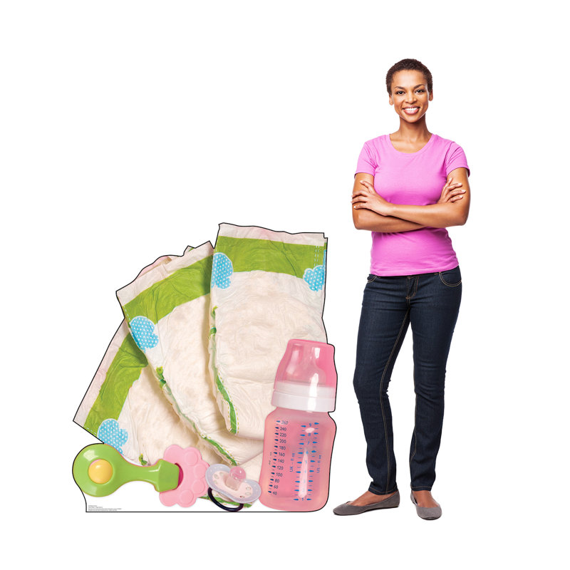 42'' Multicolor Baby Shower Cardboard Standup Decor