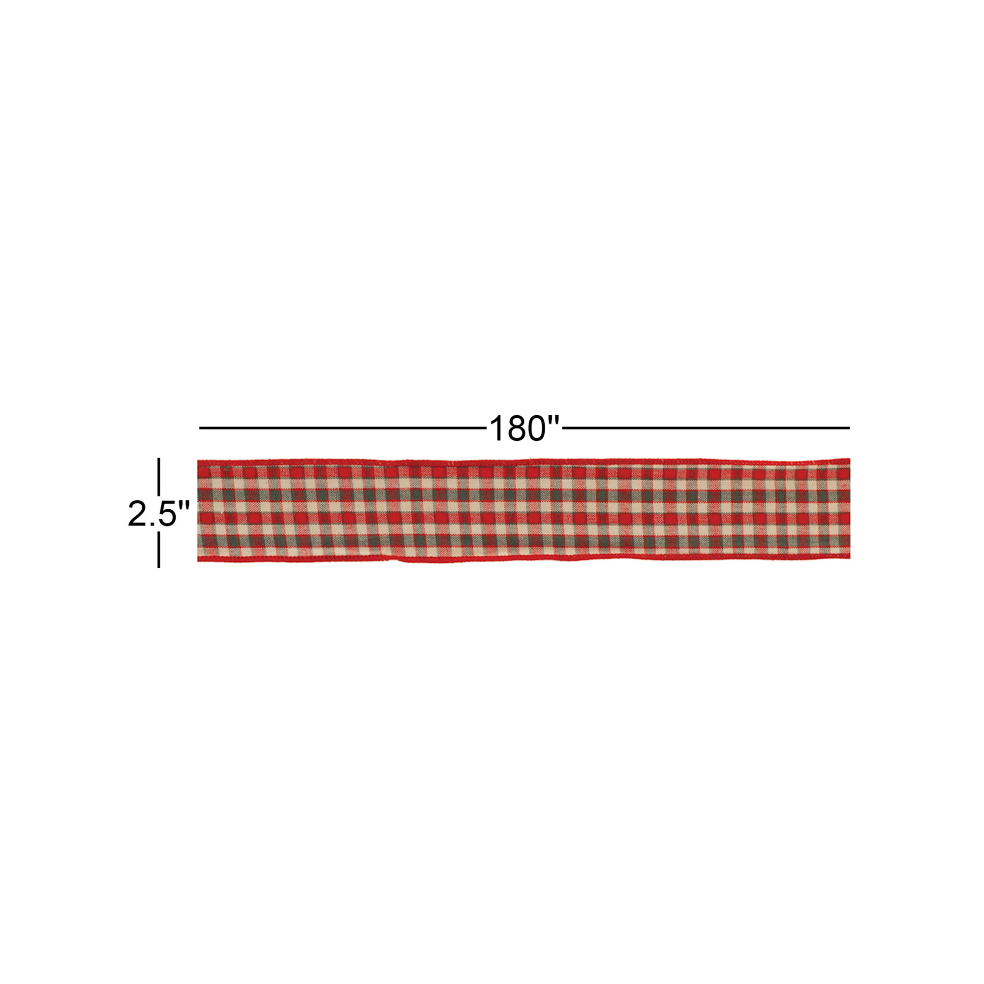 Plaid Holiday Ribbon (Set of 2)