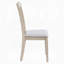 Chaise rembourrée à structure en bois