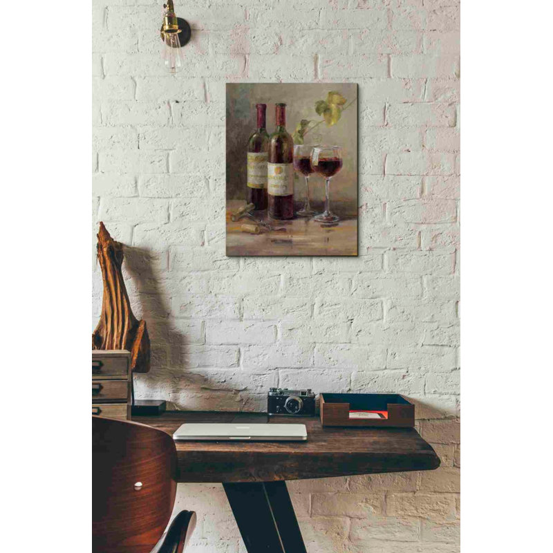 «Ouverture du vin I» par Danhui Nai, art mural sur toile, H 16 po x l 12 po x P 0,75 po