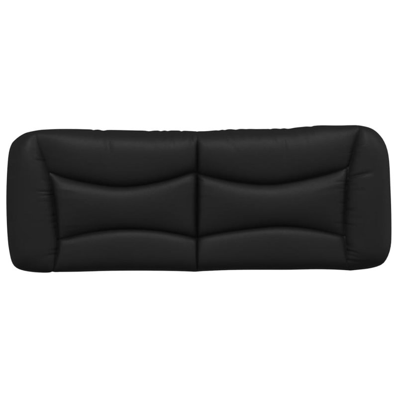 vidaXL Headboard Cushion Hvar Black 137 cm Faux Leather 