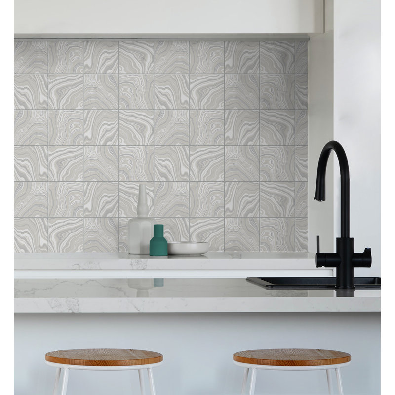 Rouleau de papier peint auto-adhésif L 18 pi x l 20,5 po Luxe Haven, Quartz