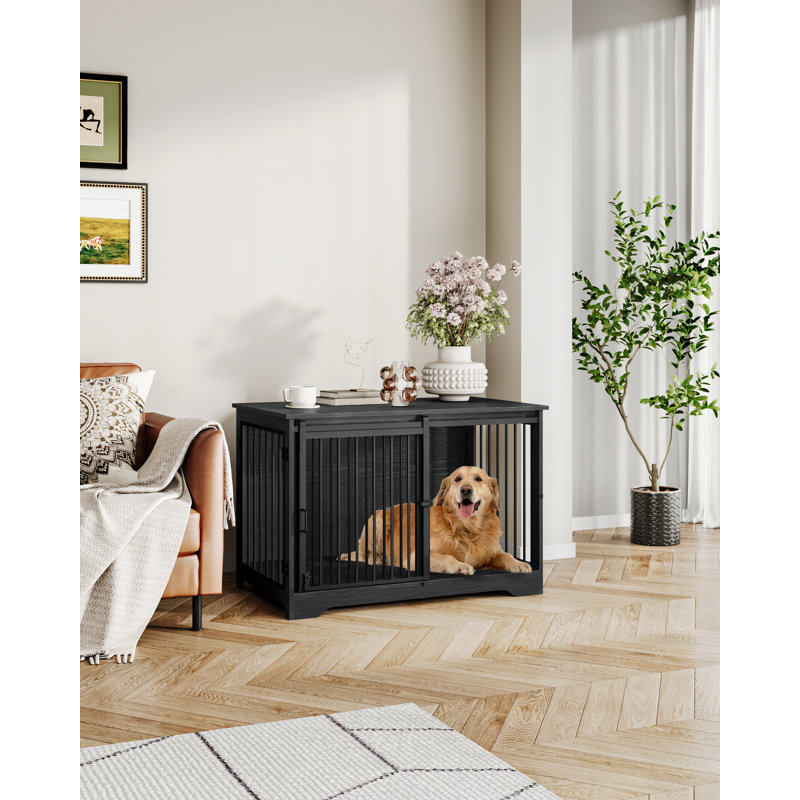 Cage pour chien Dawyne, Noir, H 26,8 po x l 39,3 po x P 23,6 po