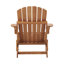 Chaise Adirondack pliante en bois surdimensionnée avec dossier et siège pré-assemblés, chaise de patio en bois pour patio-855916097