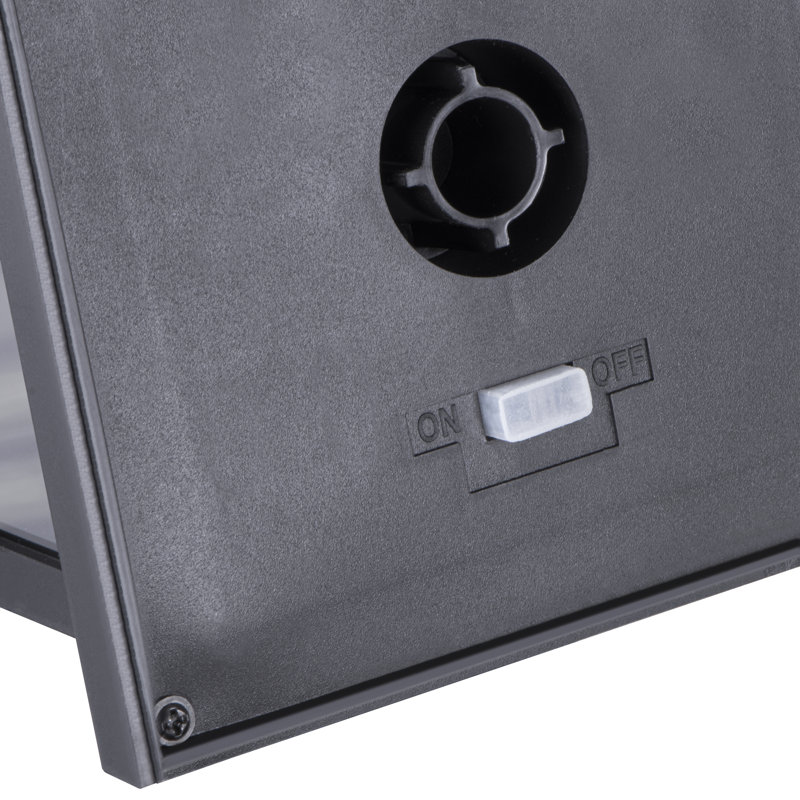 Black Solar LED Flameless Candle Lantern