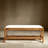 Brady Mango Wood Arch Bench-1353403939
