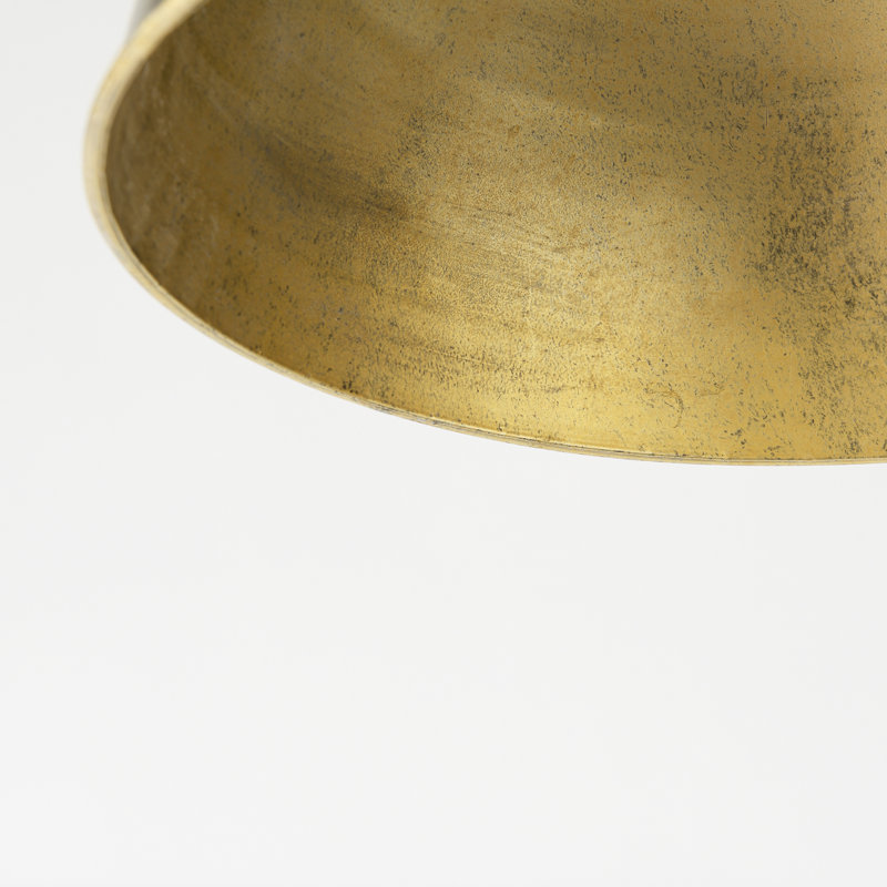 1 - Light Pendant, Silver/Antiqued Gold