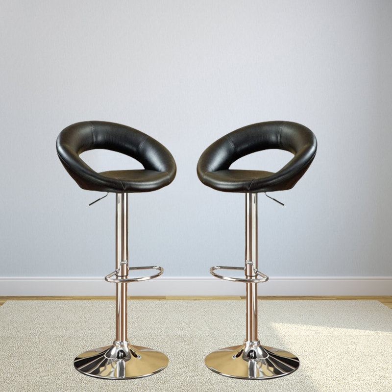 Tabouret de bar Charlyann, Noir