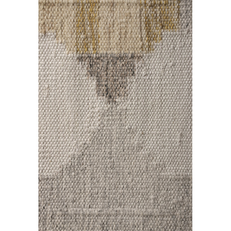 Scandinavian Wool Geometric Area Rug, Rectangle 6' x 9'