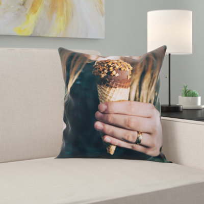 Coussin décoratif crème ice