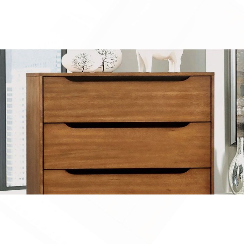 Commode 1 pièce style Mid-Century moderne, Chêne