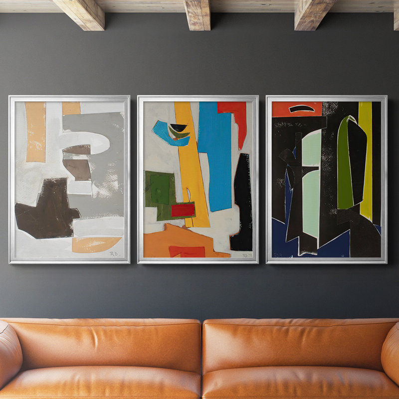 «Andalusian Forms III», toile encadrée de qualité supérieure - prête à être accrochée, H 42,5 po x l 61 po x P 2,5 po