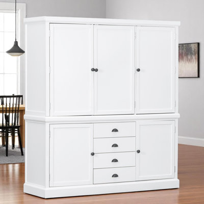 73.02" Kitchen Pantry With Drawers