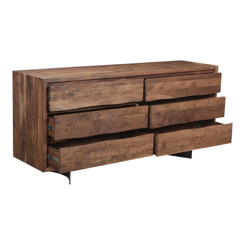 Sahera 6 - Drawer Solid Wood Dresser