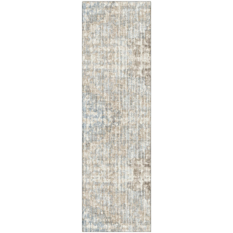 Premium Machine Washable Ariel Geometric Rug, Runner 2'3" x 7'6"