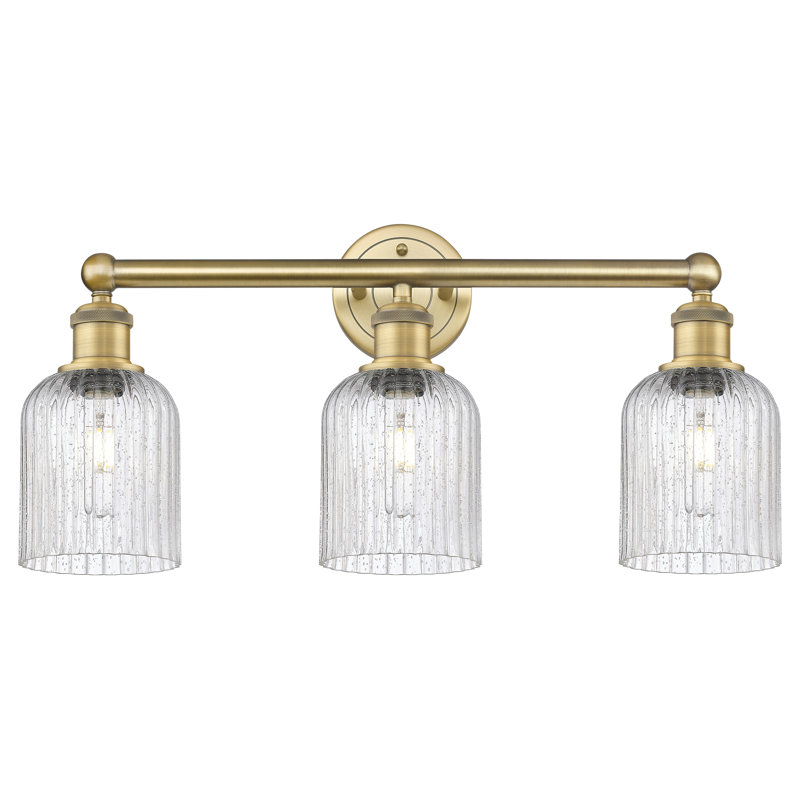 Edison Northgate 3 Light 23" Bath Vanity Light Shade, Brushed Brass, Seedy