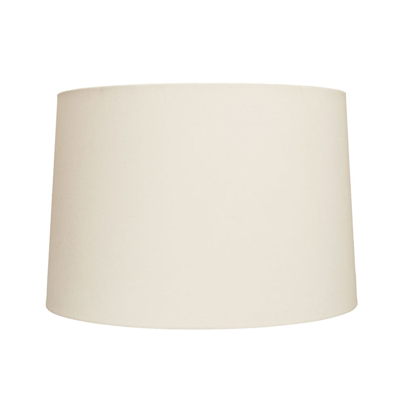 Linen Oval Lamp Shade, 9" H x 12" W x 8" D, Beige