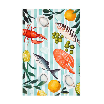 Art mural sur toile tendue - «Fresh From the Sea II» de Ray Powers pour décoration de salon, de chambre à coucher ou de bureau - 12 x 19