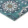 Premium Machine Washable Prisco Teal Rug