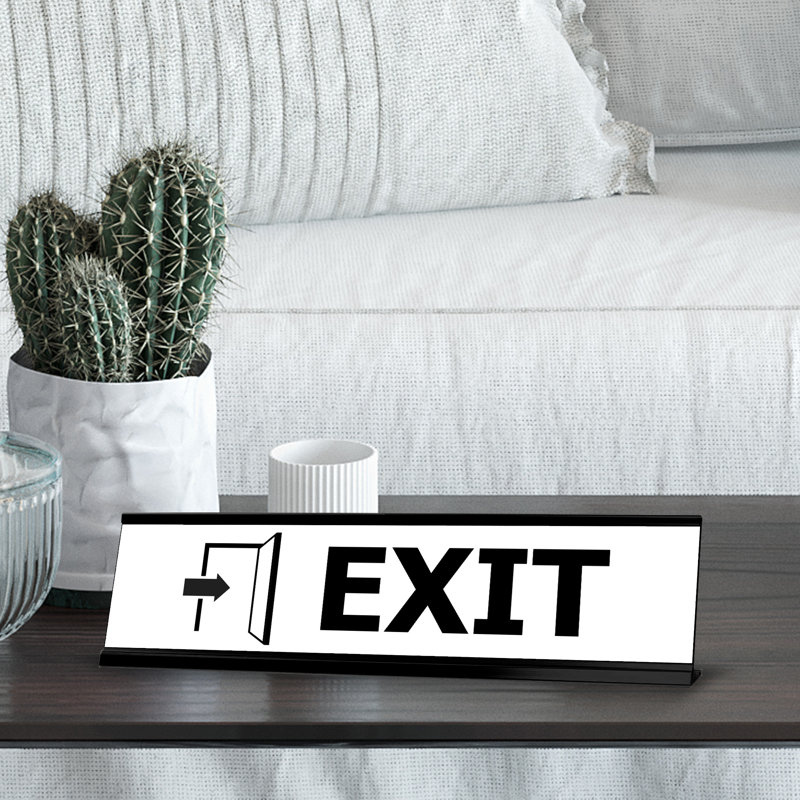 Exit Desk Sign