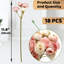 Paquet de 18 roses en soie artificielle de 11,8 pouces - Tiges flexibles réalistes, faux floral pour la maison, le mariage, la pièce maîtresse et la décoration de table