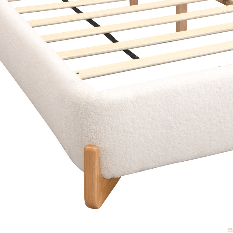 Lit tapissier Boucle, grand lit