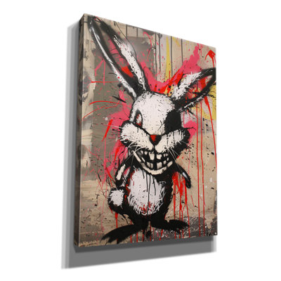 "Epary Graffiti" Scary Bunny "par Andreas Magnusson, art mural sur toile
