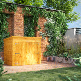 Powersheds 6 x 5ft Pent Timber Tongue & Groove Bike Shed