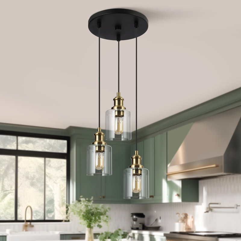 Luminaire suspendu grappe 3 lumières