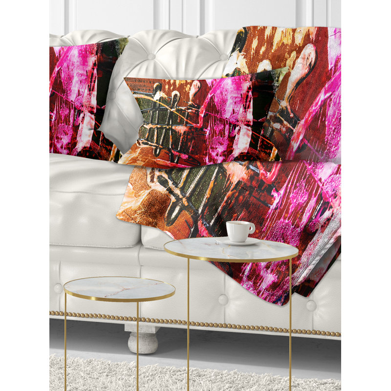Structure Abstract Art - Abstract Printed Pillow