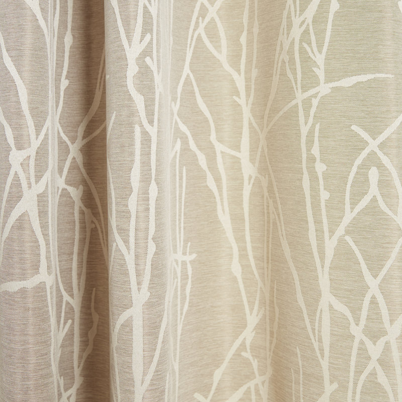 Angee Semi Sheer Curtain Pair, 54" W x 84" L, Dove Gray