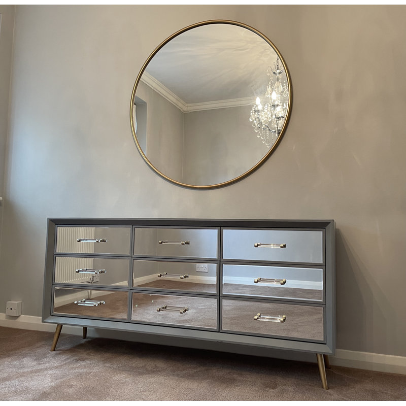 Carruth 149cm Sideboard, Grey/Gold