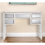 Danielys 43'' Glass Top Console Table