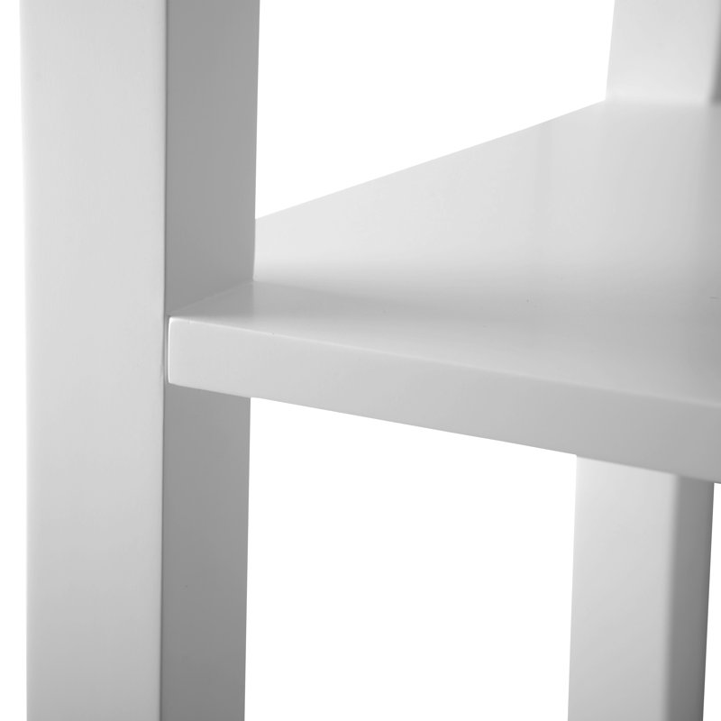 Armoire à linge autoportante, Blanc linéaire, Or brossé